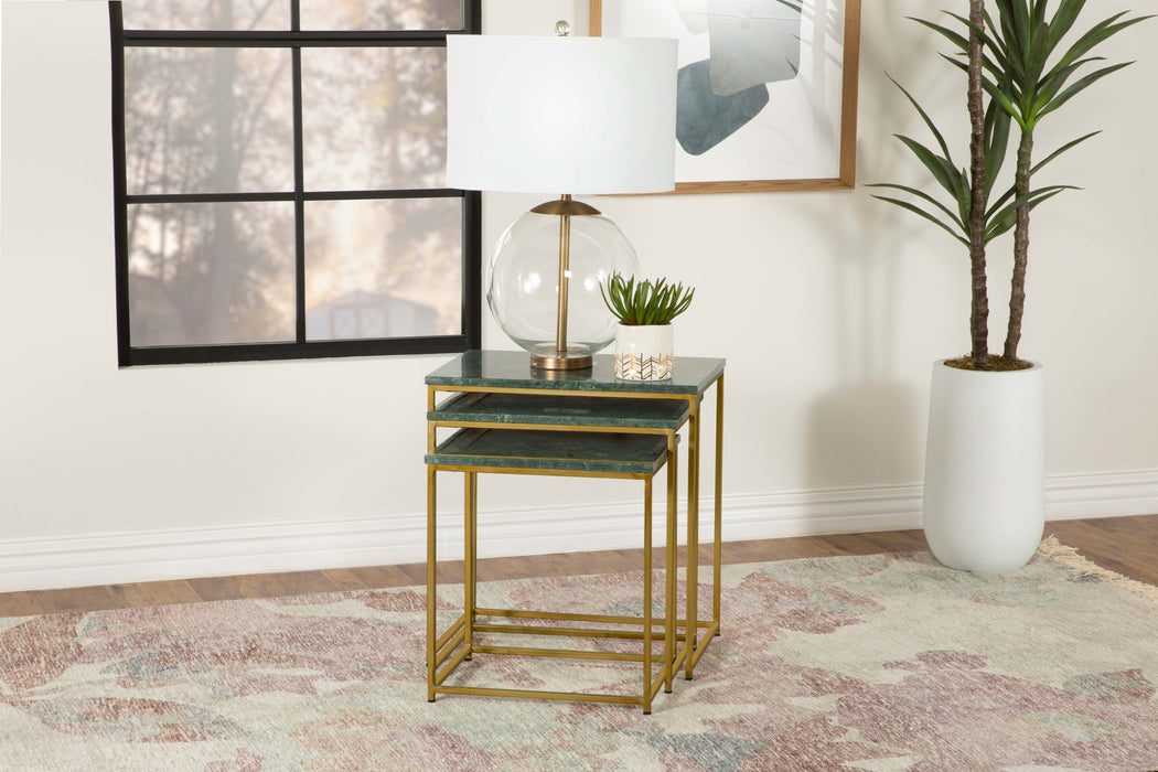 Medora 3-piece Nesting Table with Marble Top - Tony’s Furniture Store & Linen (GA) - Multi Location