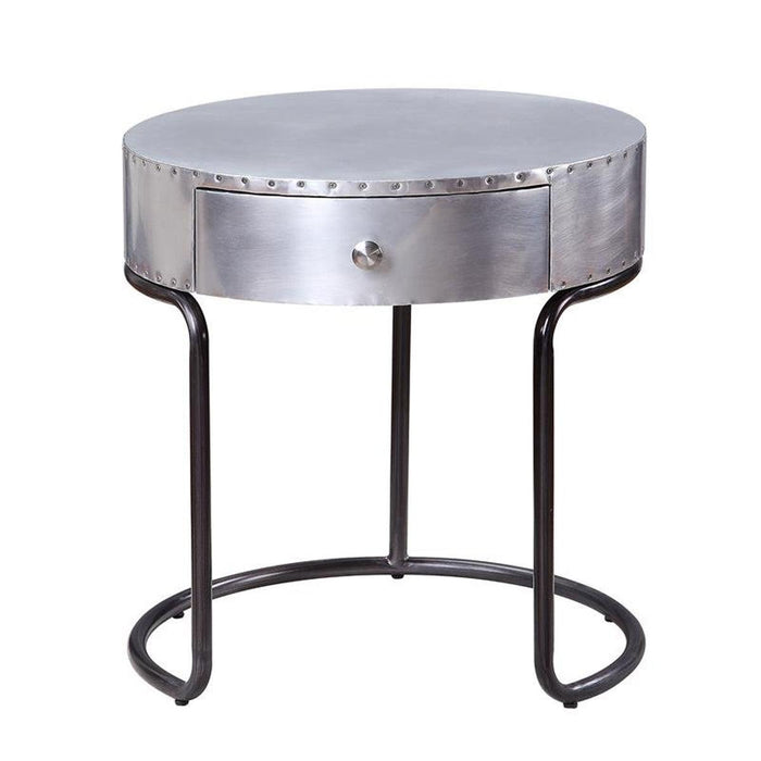Acme Furniture Brancaster End Table in Aluminum 84882 - Tony’s Furniture Store & Linen (GA) - Multi Location