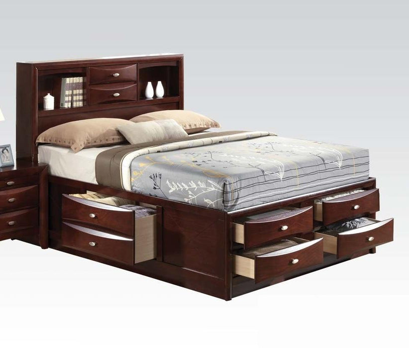 Acme Ireland Queen Storage Bed in Brown 21600Q - Tony’s Furniture Store & Linen (GA) - Multi Location