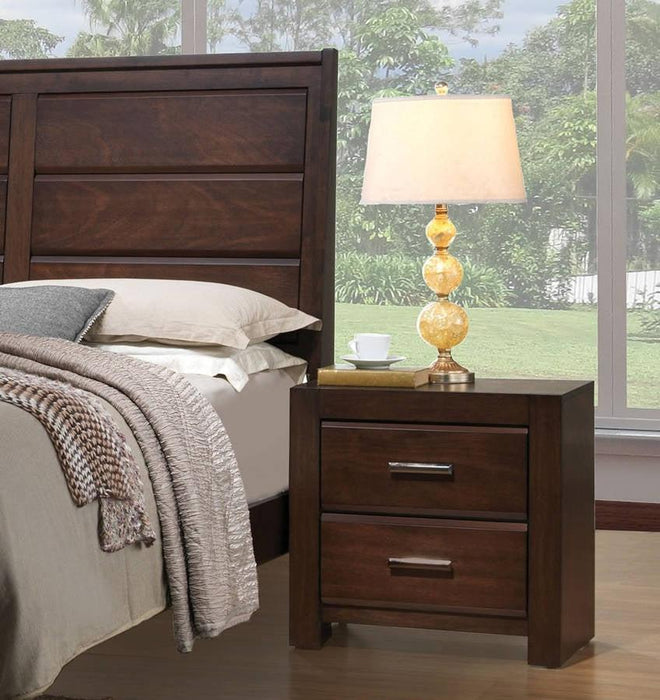 Acme Oberreit 2 Drawer Nightstand in Walnut 25793 - Tony’s Furniture Store & Linen (GA) - Multi Location