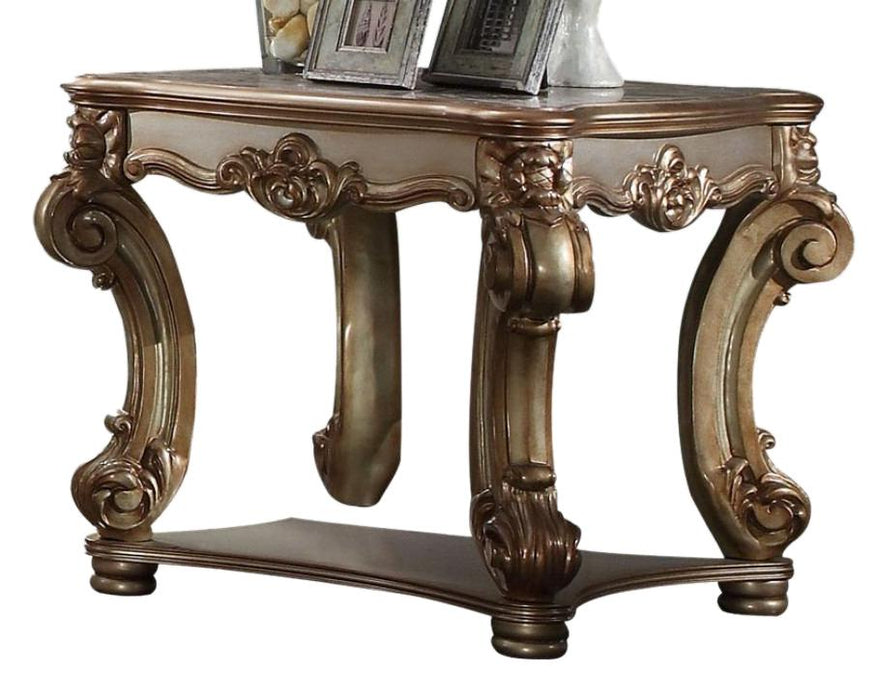 Acme Vendome End Table in Gold Patina 83121 - Tony’s Furniture Store & Linen (GA) - Multi Location