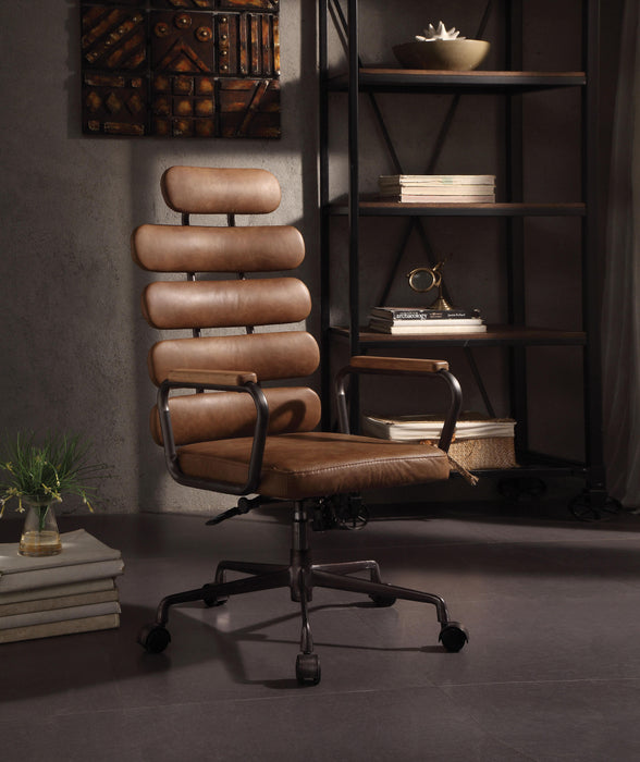Calan Retro Brown Top Grain Leather Office Chair - Tony’s Furniture Store & Linen (GA) - Multi Location