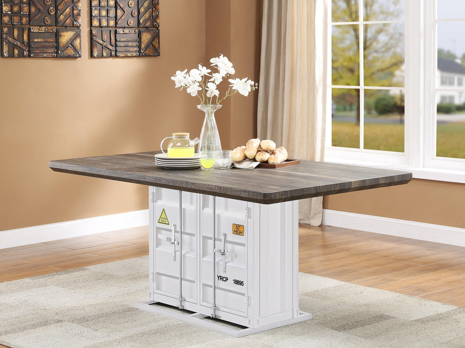 Cargo Antique Walnut & White Dining Table - Tony’s Furniture Store & Linen (GA) - Multi Location