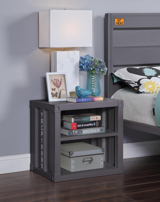 Cargo Gunmetal Nightstand (USB) - Tony’s Furniture Store & Linen (GA) - Multi Location