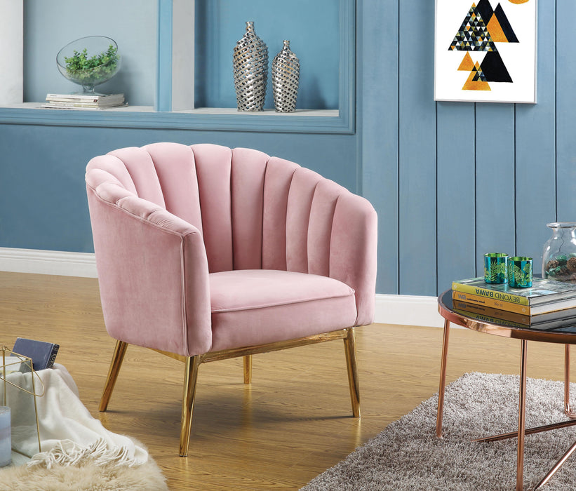 Colla Blush Pink Velvet & Gold Accent Chair - Tony’s Furniture Store & Linen (GA) - Multi Location