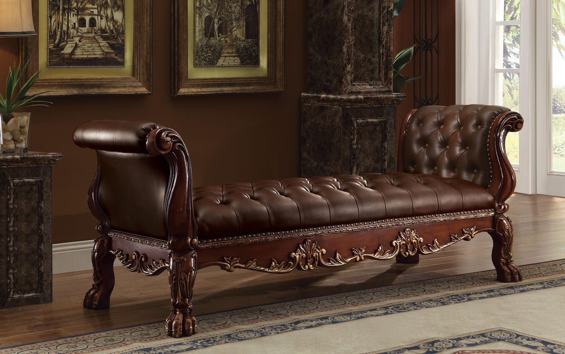 Dresden PU & Cherry Oak Bench - Tony’s Furniture Store & Linen (GA) - Multi Location