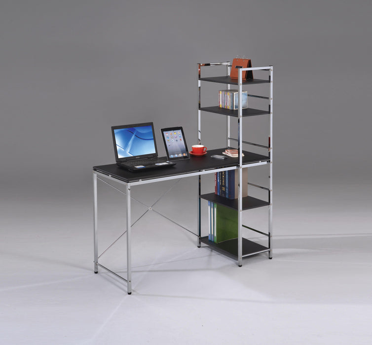 Elvis Black & Chrome Computer Desk - Tony’s Furniture Store & Linen (GA) - Multi Location