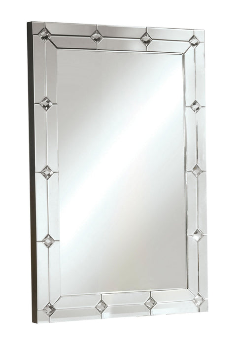 Hessa Mirrored & Faux Rhinestones Wall Decor - Tony’s Furniture Store & Linen (GA) - Multi Location