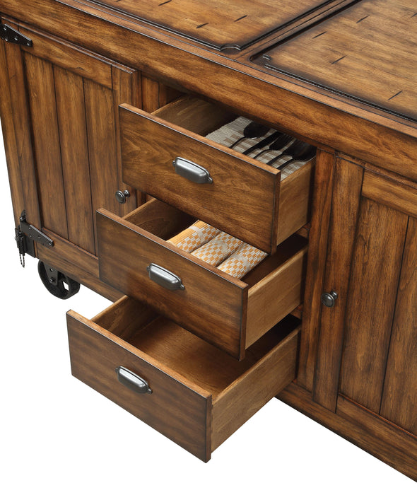 Kabili Antique Tobacco Kitchen Cart - Tony’s Furniture Store & Linen (GA) - Multi Location