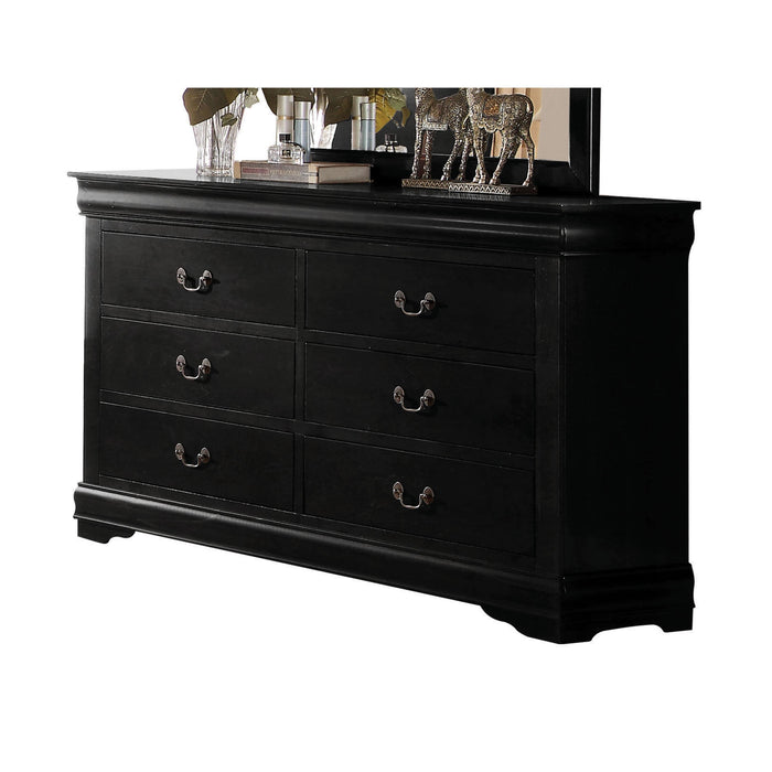 Louis Philippe Black Dresser - Tony’s Furniture Store & Linen (GA) - Multi Location