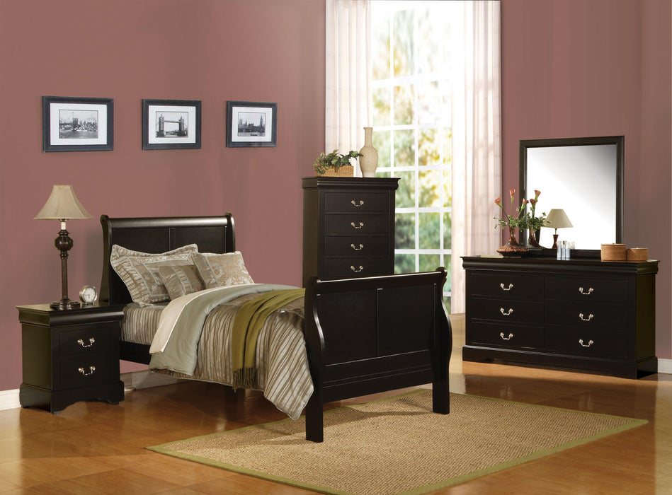 Louis Philippe III Black Twin Bed - Tony’s Furniture Store & Linen (GA) - Multi Location