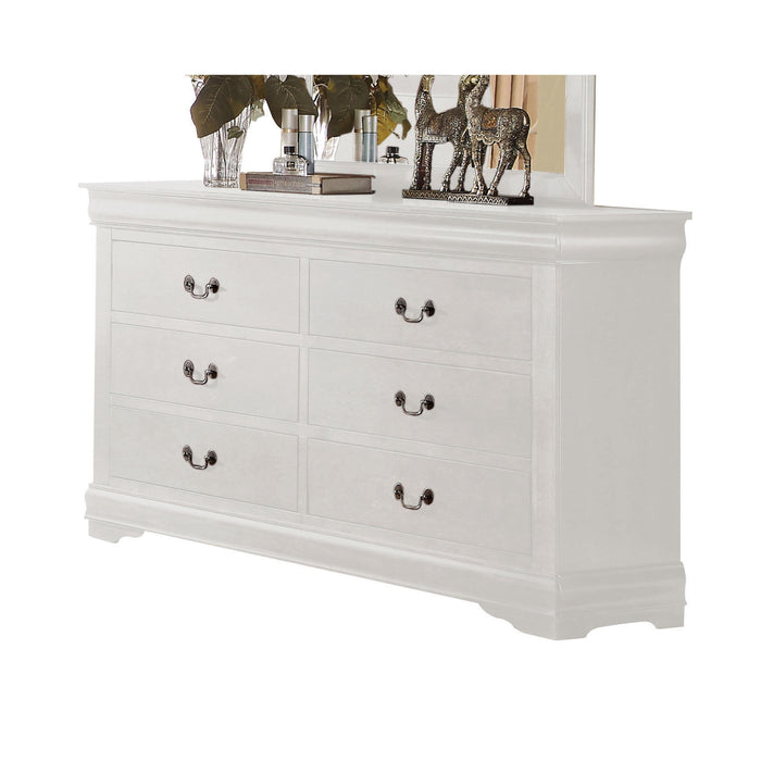 Louis Philippe White Dresser - Tony’s Furniture Store & Linen (GA) - Multi Location