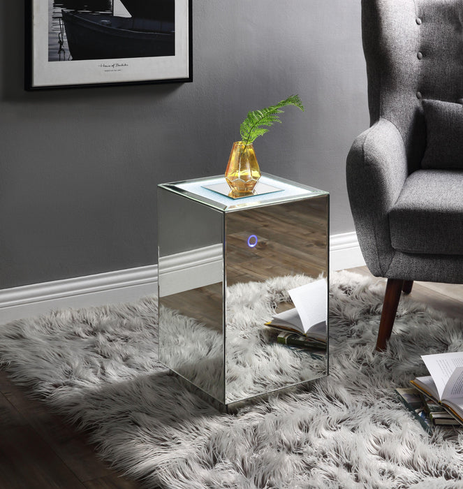 Nyoka Mirrored & Faux Gems Accent Table (LED) - Tony’s Furniture Store & Linen (GA) - Multi Location