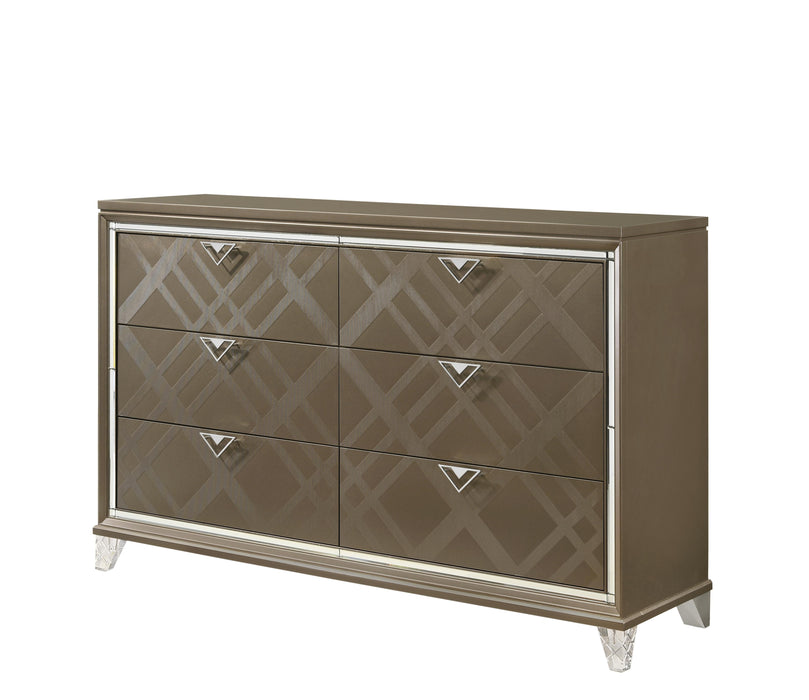 Skylar Dark Champagne Dresser - Tony’s Furniture Store & Linen (GA) - Multi Location