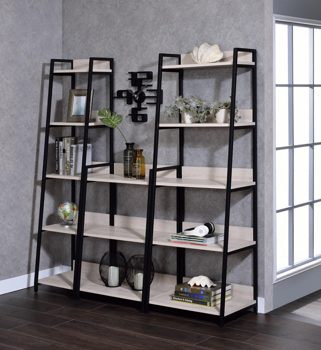 Wendral Natural & Black Bookshelf (5-Tier, 23"L) - Tony’s Furniture Store & Linen (GA) - Multi Location