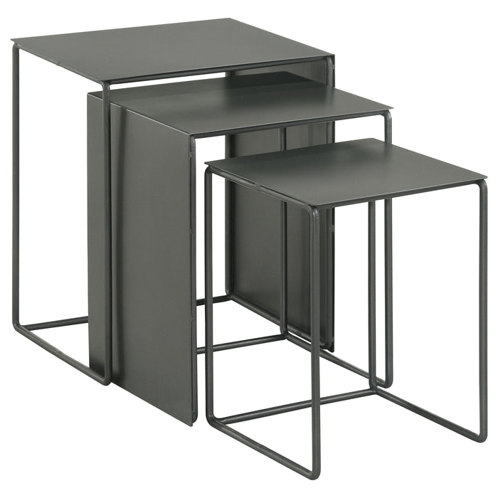 Imez 3-piece Rectangular Metal Nesting Table Grey - Tony’s Furniture Store & Linen (GA) - Multi Location