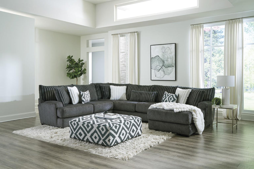Tweed Gunmental 3PC Sectional - Tony’s Furniture Store & Linen (GA) - Multi Location