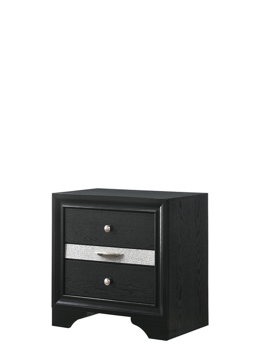 REGATA NIGHTSTAND BLACK/SILVER - Tony’s Furniture Store & Linen (GA) - Multi Location