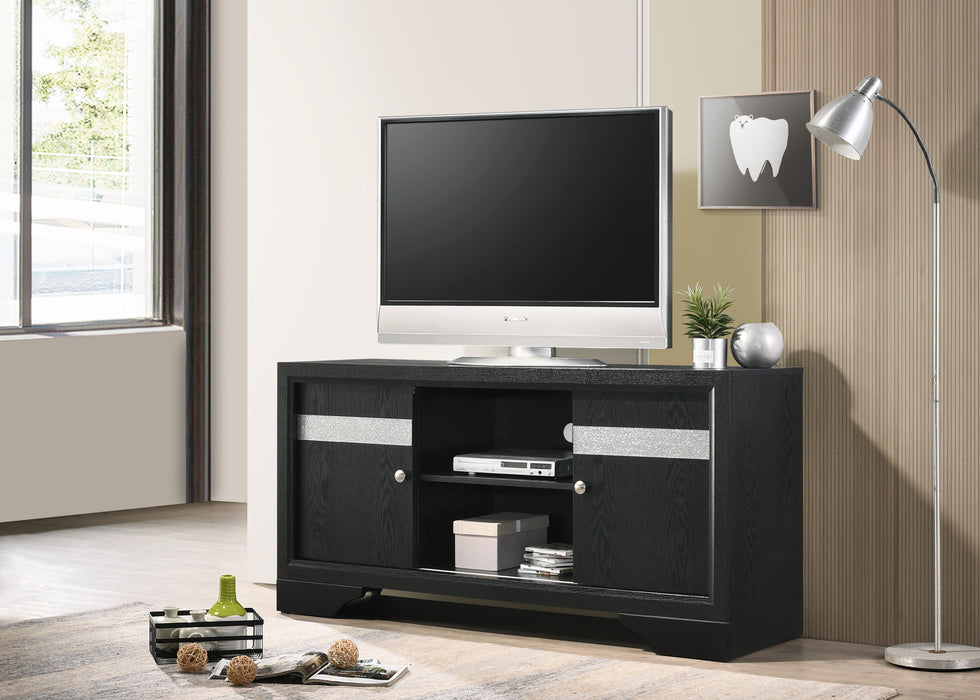 REGATA TV STAND BLACK/SILVER - Tony’s Furniture Store & Linen (GA) - Multi Location