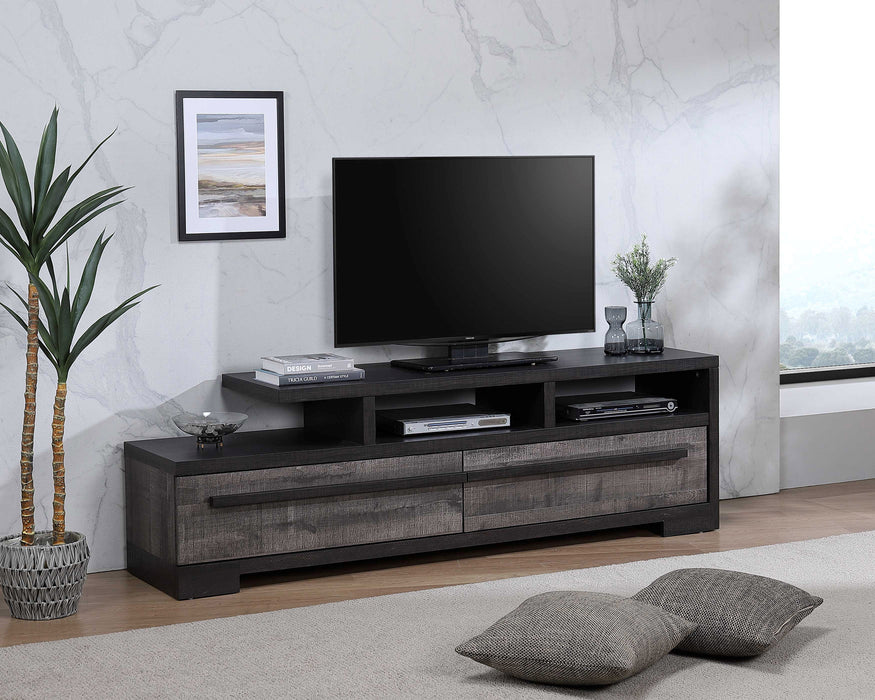 REMINGTON TV STAND GRAY/EBONY - Tony’s Furniture Store & Linen (GA) - Multi Location