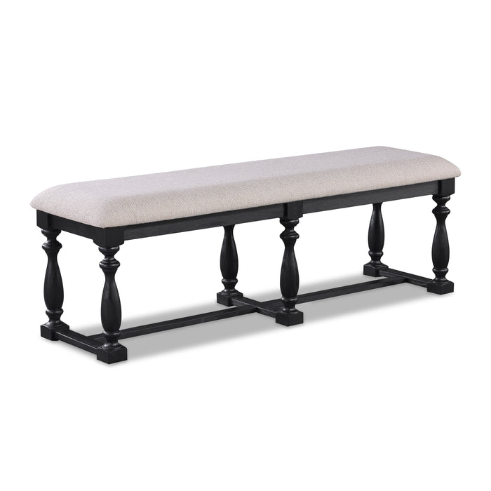 REGENT BENCH CHARCOAL BLACK - Tony’s Furniture Store & Linen (GA) - Multi Location