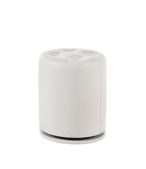 MORGAN ROUND SWIVEL STOOL WHITE - Tony’s Furniture Store & Linen (GA) - Multi Location