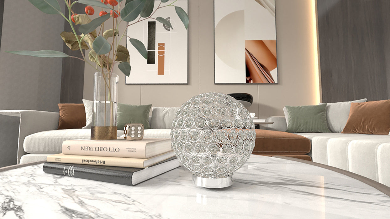 CRYSTAL GLOBE TABLE LAMP - Tony’s Furniture Store & Linen (GA) - Multi Location