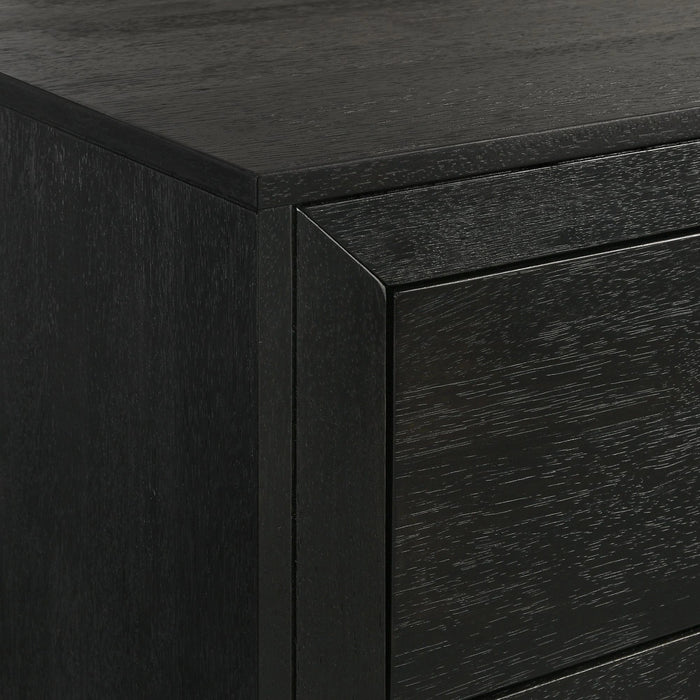 Allan 2-Drawer Nightstand in Black - Tony’s Furniture Store & Linen (GA) - Multi Location