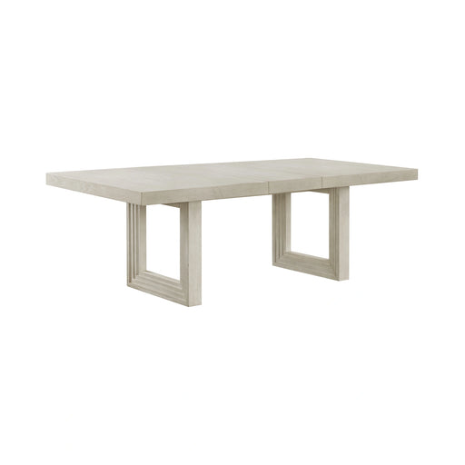 Avalanche Rectangular Dining Table with 18"" Leaf in Antique White - Tony’s Furniture Store & Linen (GA) - Multi Location