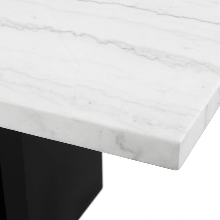 Valentino White 5PC Dining Set-Table & Four Chairs - Tony’s Furniture Store & Linen (GA) - Multi Location