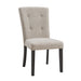 Lexi Tufted Fabric Side Chair in Beige (2 Per Pack) - Tony’s Furniture Store & Linen (GA) - Multi Location