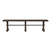 Yellowstone Dining Bench with Metal Bar cross in Medium Brown - Tony’s Furniture Store & Linen (GA) - Multi Location