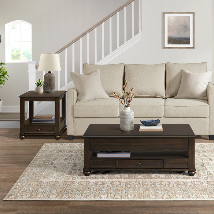 Wagner Occasional Table Set in Cherry-Rectangular Lift-Top Coffee Table - Tony’s Furniture Store & Linen (GA) - Multi Location