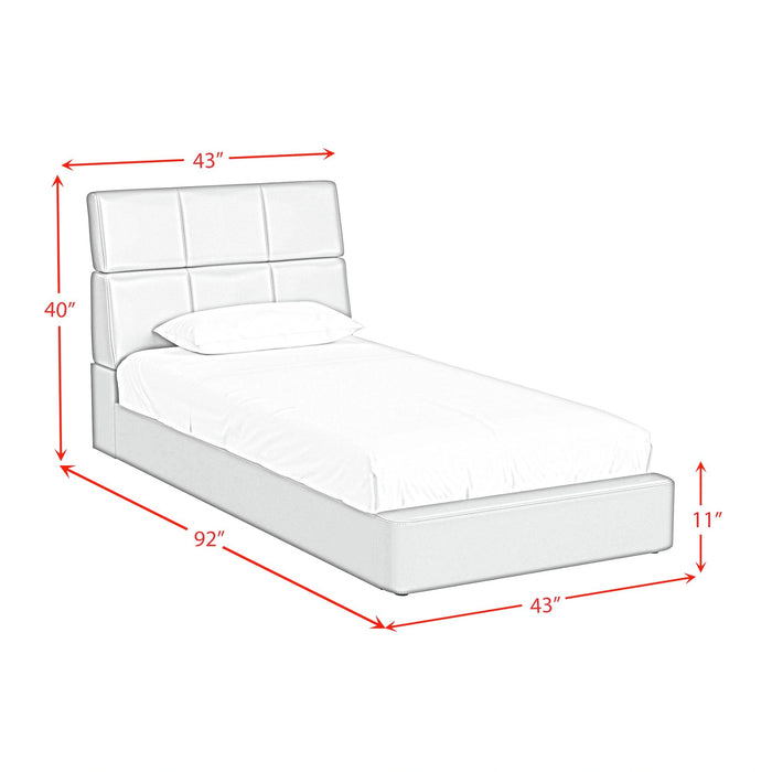 Valari Bed in Grey PU - Tony’s Furniture Store & Linen (GA) - Multi Location