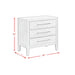 Versailles Contemporary 3-Drawer Nightstand - Tony’s Furniture Store & Linen (GA) - Multi Location