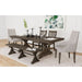 Yellowstone Dining Bench with Metal Bar cross in Medium Brown - Tony’s Furniture Store & Linen (GA) - Multi Location