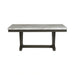 Everdeen Dining Table w/ White Faux Marble Top in Charcoal - Tony’s Furniture Store & Linen (GA) - Multi Location