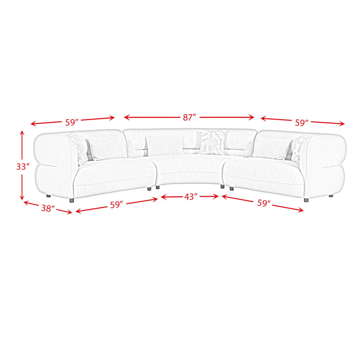 Four Seasons Loveseat in Woolen Camel with 2 Pillows - Tony’s Furniture Store & Linen (GA) - Multi Location