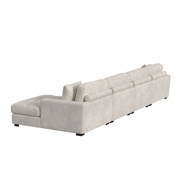 Arizona Modular Sectional Set with RHF Chaise in Steno Beige - Tony’s Furniture Store & Linen (GA) - Multi Location