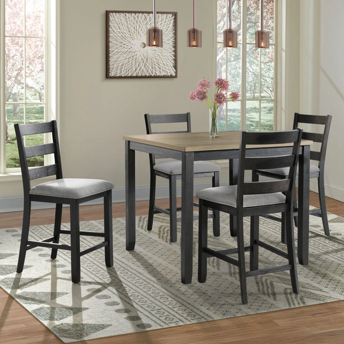 Martin Side Chair with Grey Fabric - Black Finish (2 Per Carton) - Tony’s Furniture Store & Linen (GA) - Multi Location
