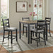 Martin Side Chair with Grey Fabric - Black Finish (2 Per Carton) - Tony’s Furniture Store & Linen (GA) - Multi Location