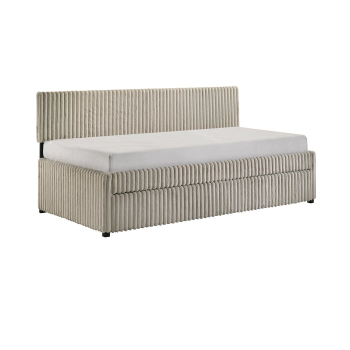 Arden Twin Daybed with Trundle in Corduroy Beige - Tony’s Furniture Store & Linen (GA) - Multi Location