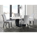 Valentino White 5PC Dining Set-Table & Four Chairs - Tony’s Furniture Store & Linen (GA) - Multi Location