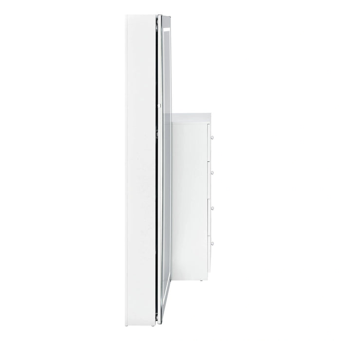 Vancouver Floor Mirror With Storage in White - Tony’s Furniture Store & Linen (GA) - Multi Location