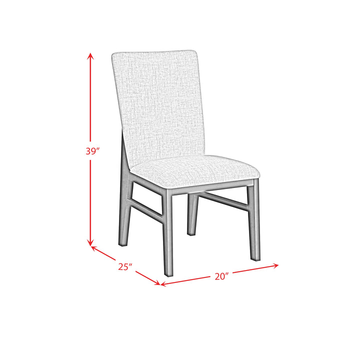 Marlene Dining Side Chair with Grey Fabric in Black (2 Per Carton) - Tony’s Furniture Store & Linen (GA) - Multi Location