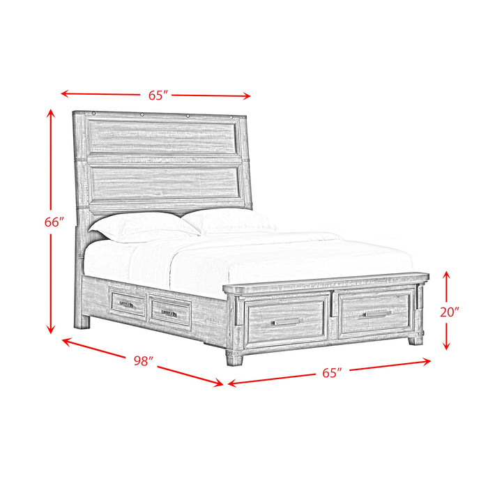 Colorado City Storage Bed in Charcoal - Tony’s Furniture Store & Linen (GA) - Multi Location