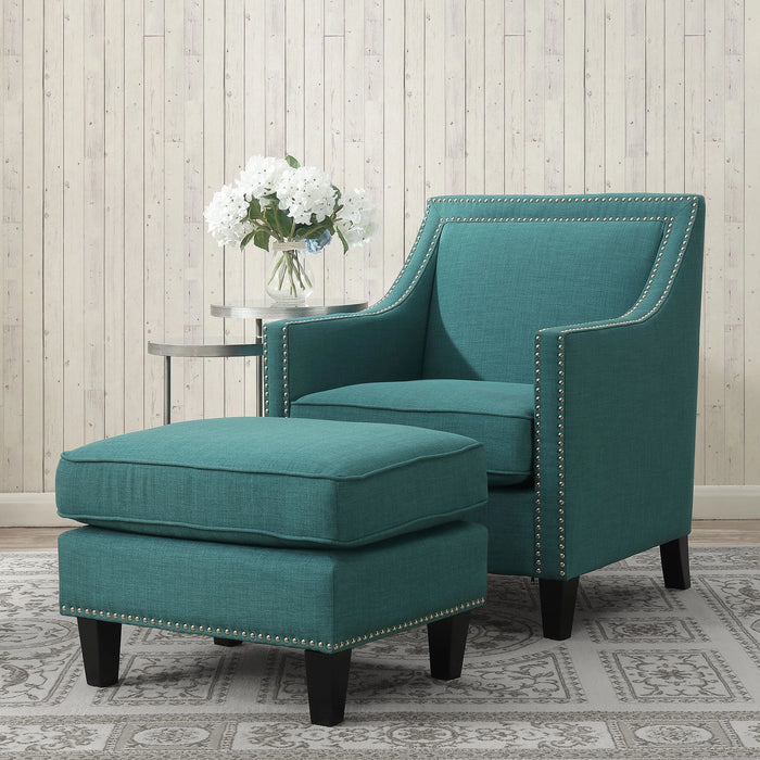 Erica 497 Ottoman W/Chrome Nail (ISTA 3) - Tony’s Furniture Store & Linen (GA) - Multi Location