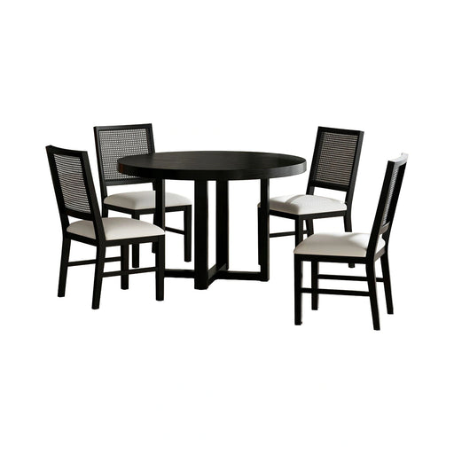 Bahama Breeze 5PC Standard Height Dining Set in Black-Table and Four Chairs - Tony’s Furniture Store & Linen (GA) - Multi Location