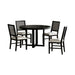 Bahama Breeze 5PC Standard Height Dining Set in Black-Table and Four Chairs - Tony’s Furniture Store & Linen (GA) - Multi Location