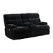 Admiral Loveseat with Console in Masis Black - Tony’s Furniture Store & Linen (GA) - Multi Location